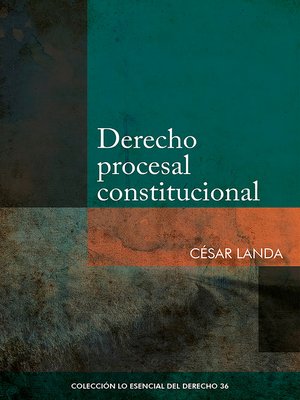 cover image of Derecho procesal constitucional